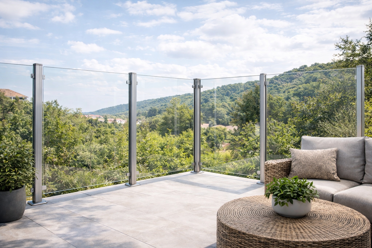 Rüzgar Kırıcı Cam Balkon